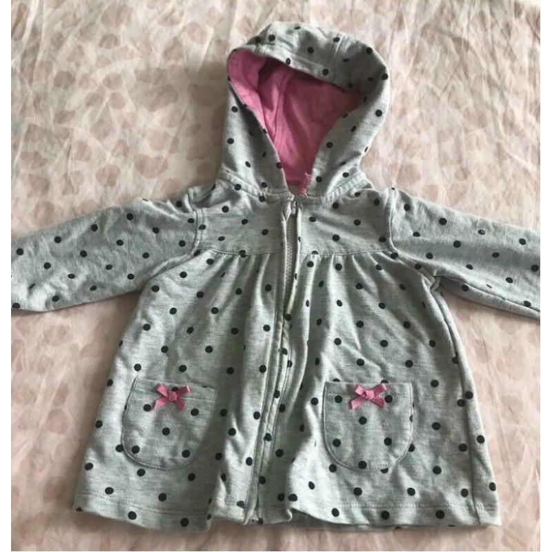 6-9 months Grey spot hoody