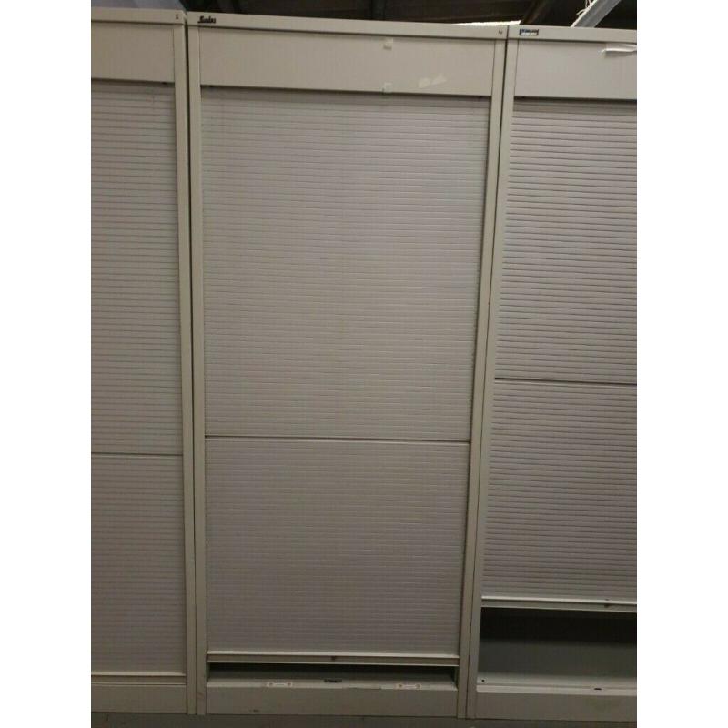 Silverline Cabinet Cupboard Tambour Slider Rollers Large 2.2m height 2200mm 4 shelfs included