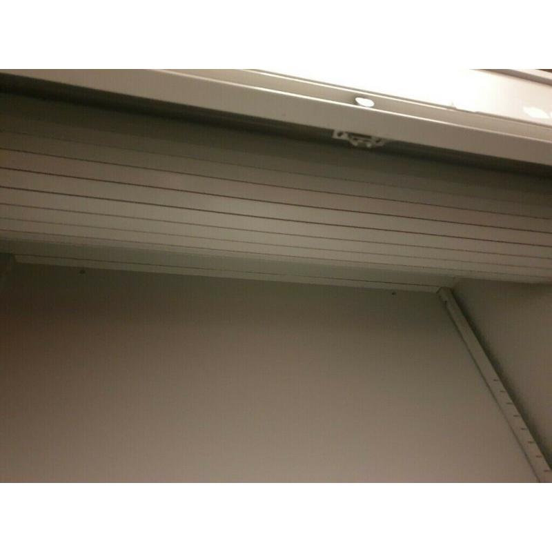 Silverline Cabinet Cupboard Tambour Slider Rollers Large 2.2m height 2200mm 4 shelfs included