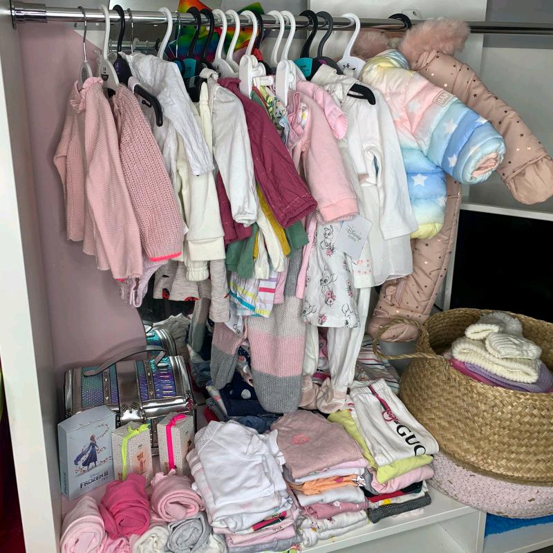 Wardrobe Full Of Baby Girl Clothes