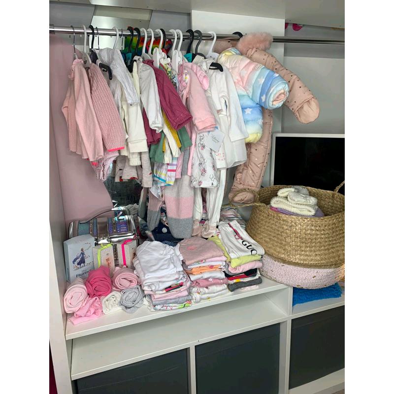 Wardrobe Full Of Baby Girl Clothes