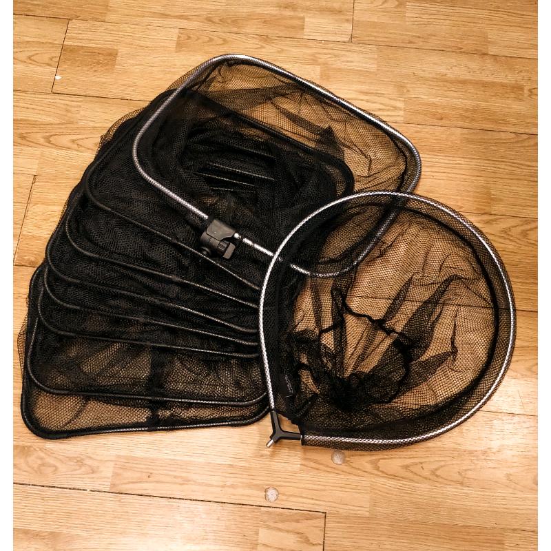 Fishing keepnet and landing net head set