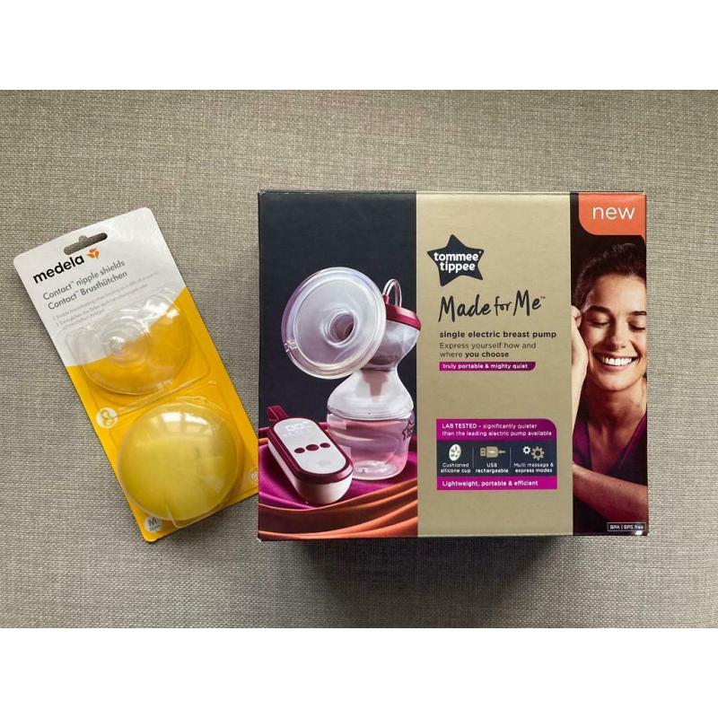 Tommee Tippee breastpump & medela nipple shields