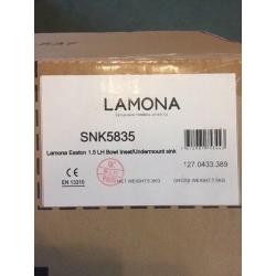 Brand new sink. Lamona Easton SNK 5835. Stainless Steel 1.5 LH bowl inset/undermount sink