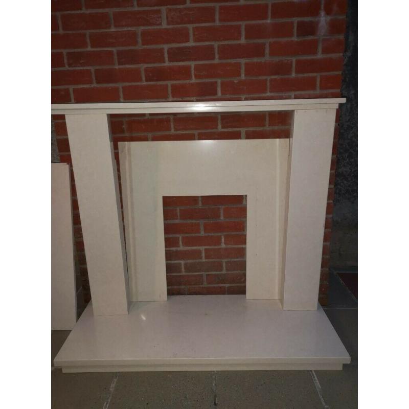Beautiful marble fireplace for sale.