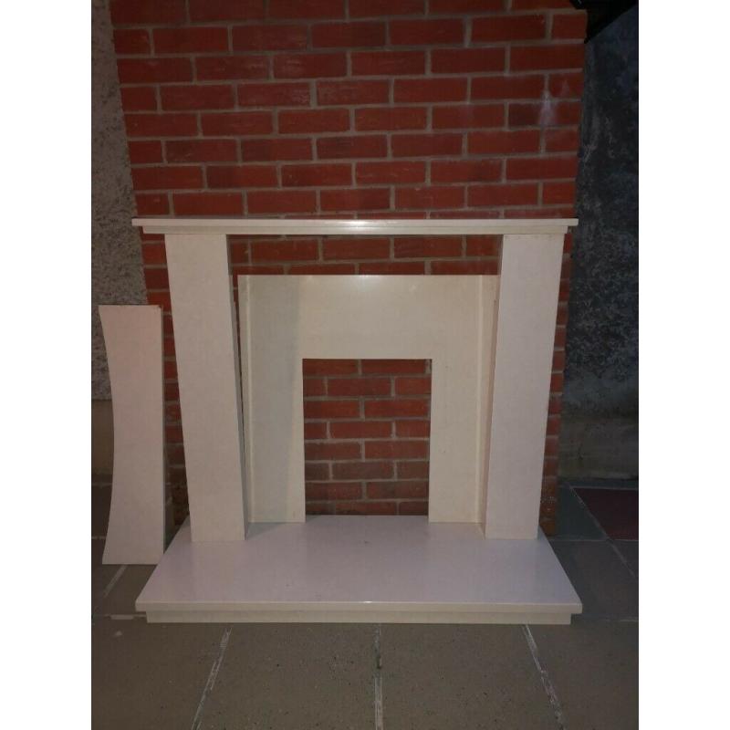 Beautiful marble fireplace for sale.