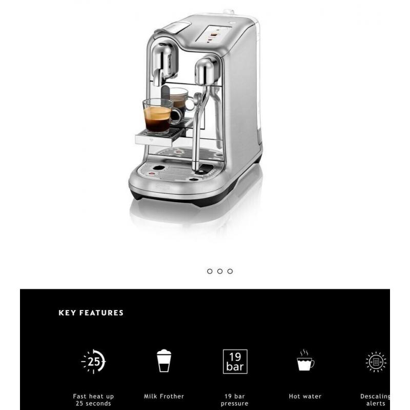 Sage Nespresso Creatista NEW From Nespresso RRP ?649.00