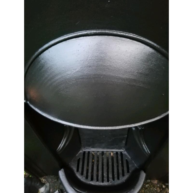 Victorian cast iron fireplace original original black