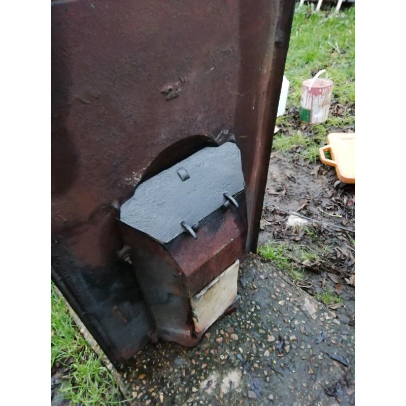 Victorian cast iron fireplace original original black