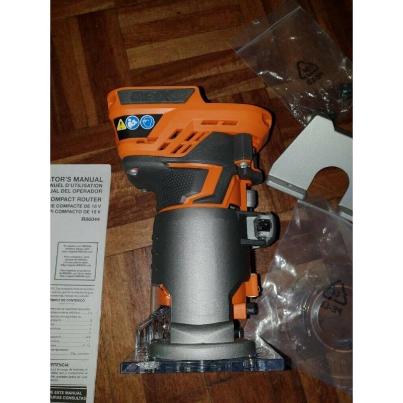 RIDGID (AEG) 18V Brushless Compact Router R86044 GEN5X 2xBase TOOL Only New 2018