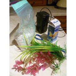 10 litre aquarium and accessories