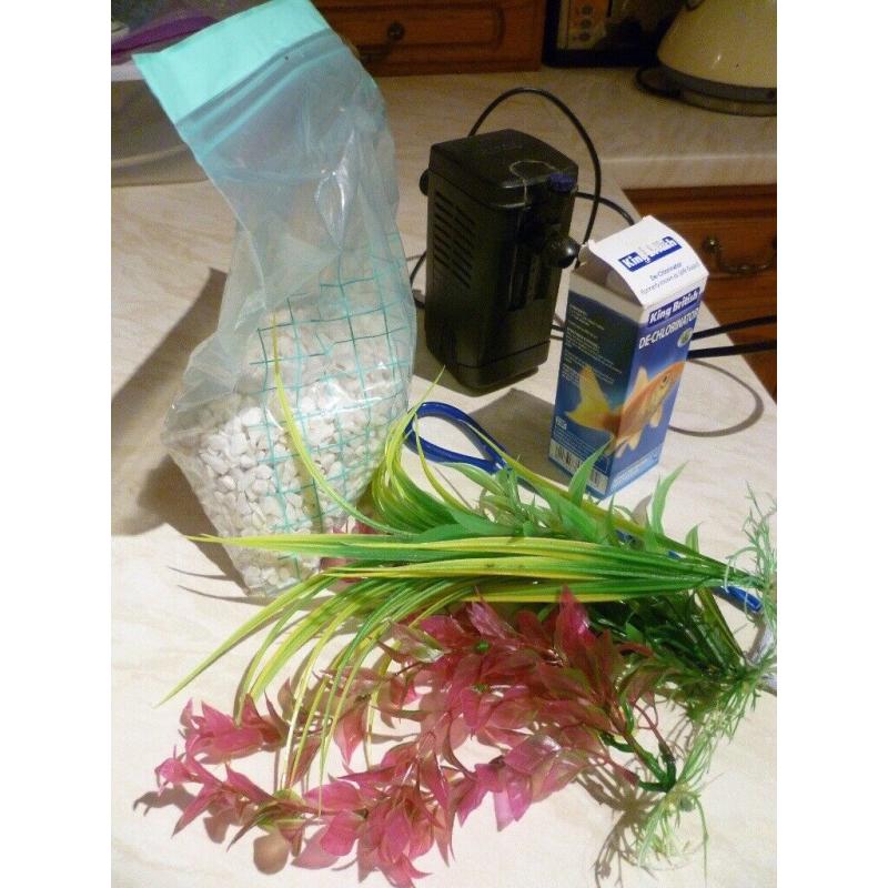 10 litre aquarium and accessories