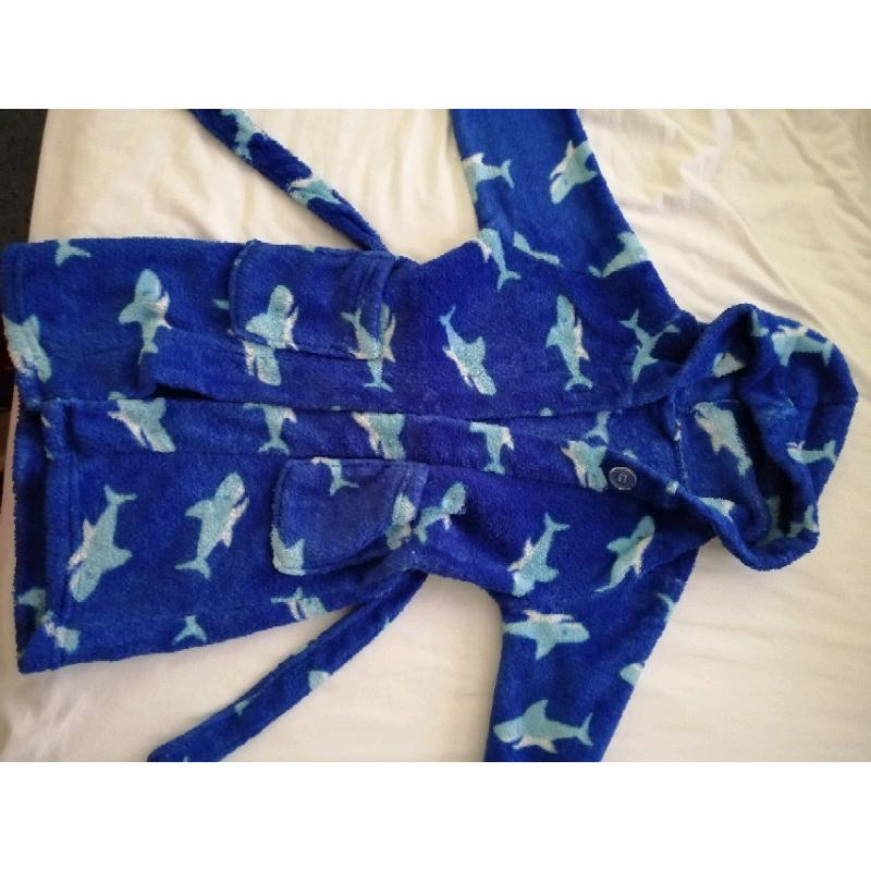 Blue dressing gown 2-3yr
