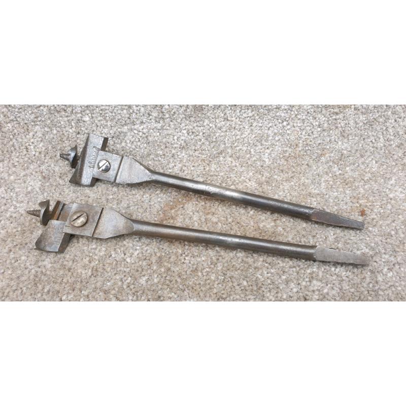 Expansive auger bits vintage woodwork