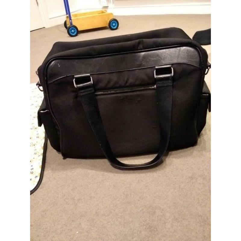 iCandy peach nappy/hospital bag with mat and bottle holders