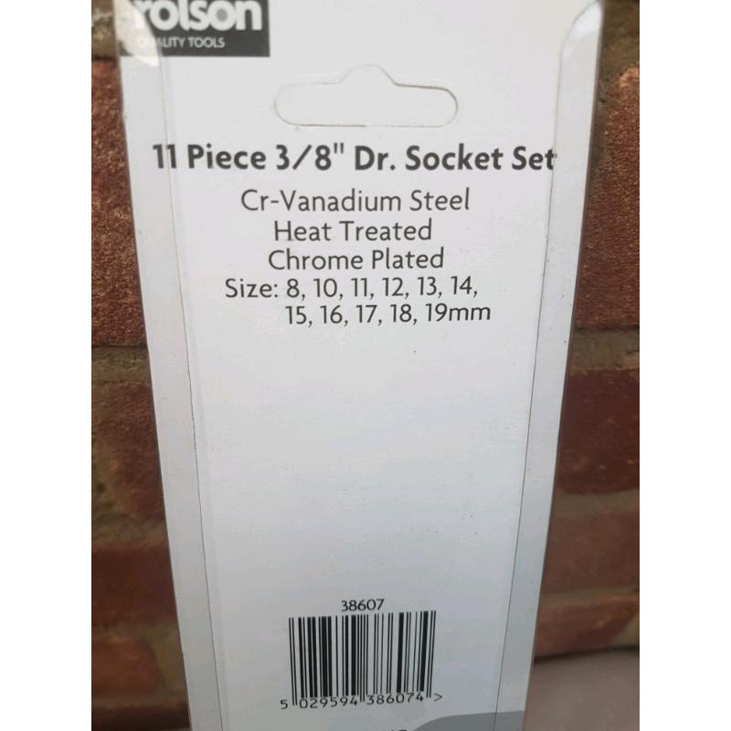3/8" dr. shallow socket set