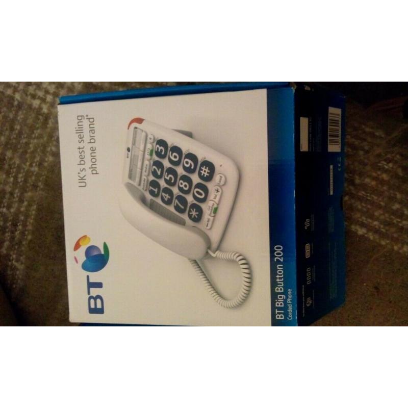 BT big button telephone
