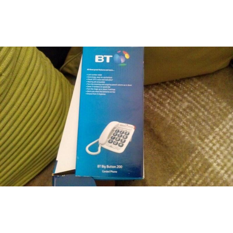 BT big button telephone