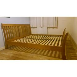 Superking Solid Oak Bed Frame