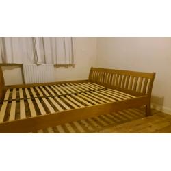 Superking Solid Oak Bed Frame