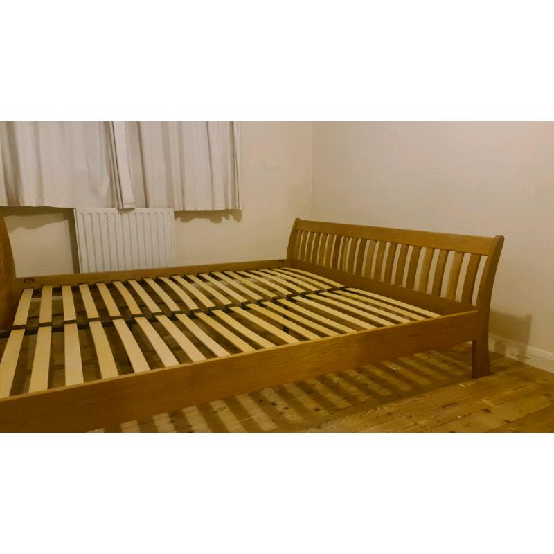 Superking Solid Oak Bed Frame