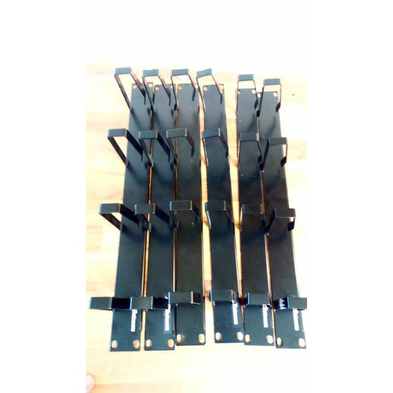 1U Network Cable Management Bar with 4 rings for 19inch cabinet
