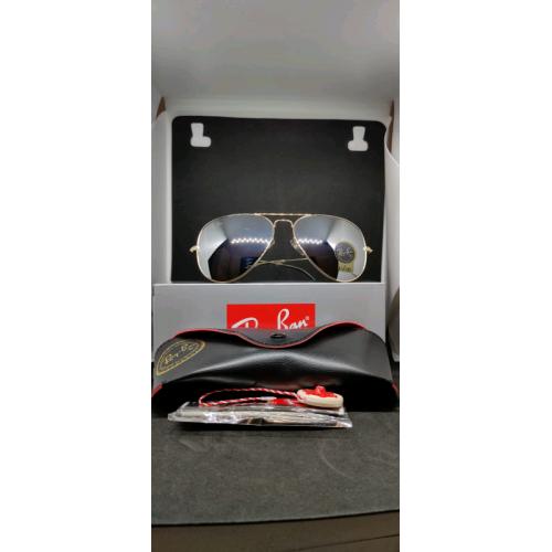 Ray-ban aviator sunglasses chrome