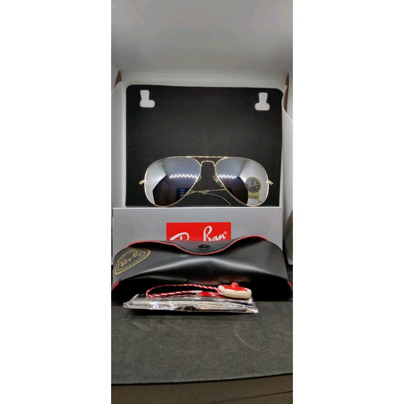 Ray-ban aviator sunglasses chrome