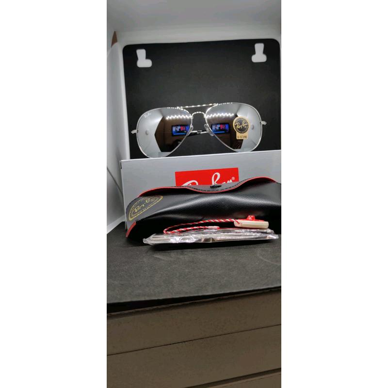 Ray-ban aviator sunglasses chrome