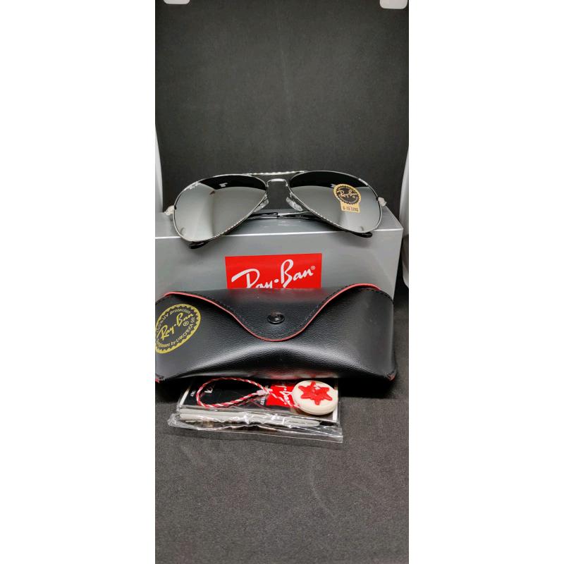 Ray-ban aviator sunglasses chrome