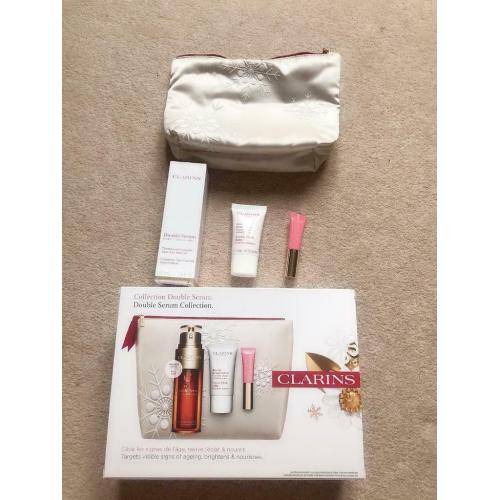 clarins double serum 50ml set gift discount authentic