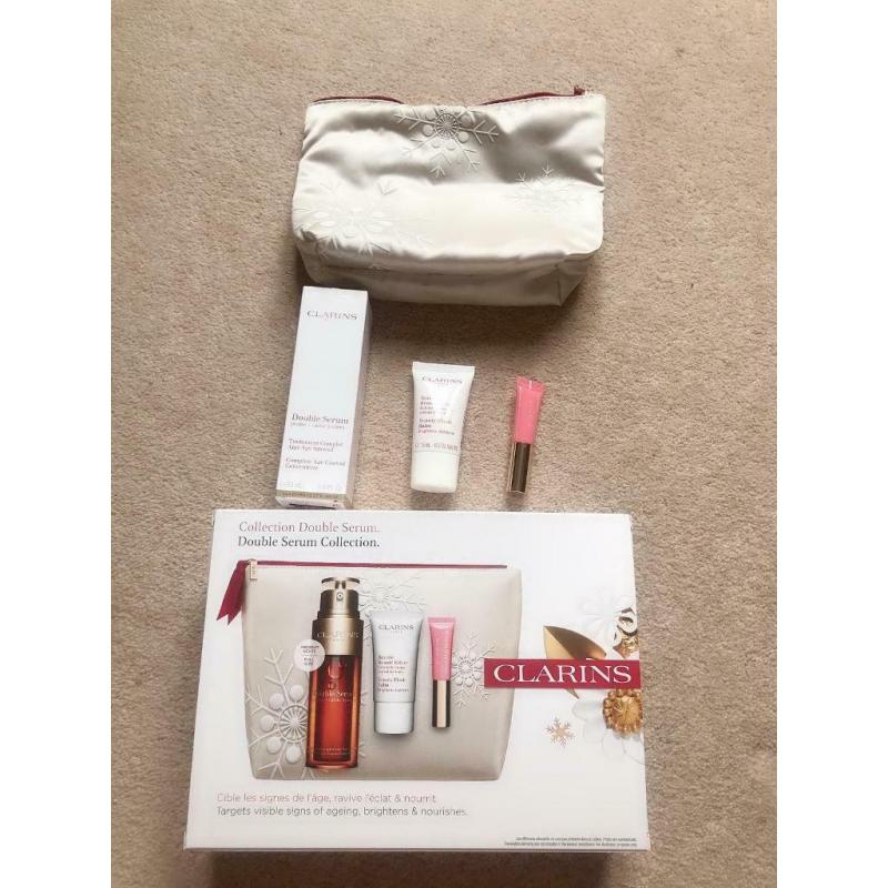 clarins double serum 50ml set gift discount authentic