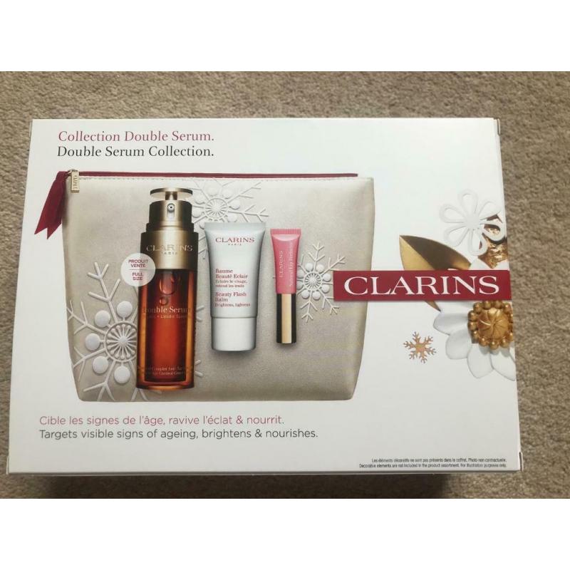 clarins double serum 50ml set gift discount authentic