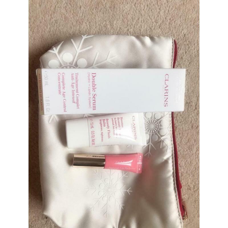 clarins double serum 50ml set gift discount authentic