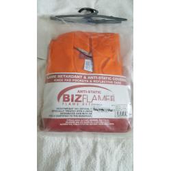 Bizflame flame retardant plus overalls hi vis size XXXL LEG 31"