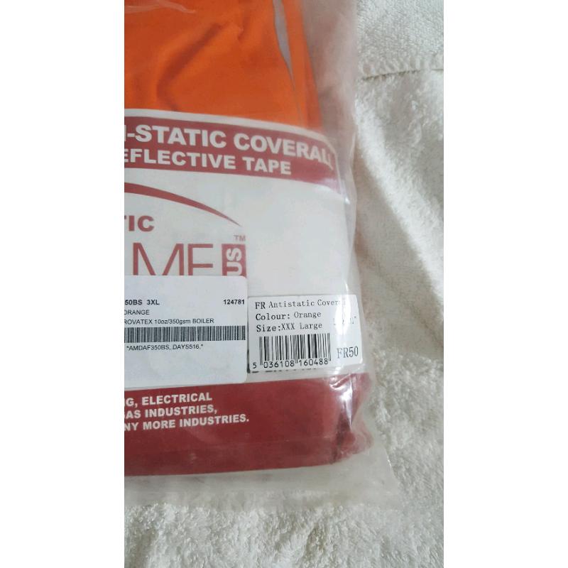 Bizflame flame retardant plus overalls hi vis size XXXL LEG 31"