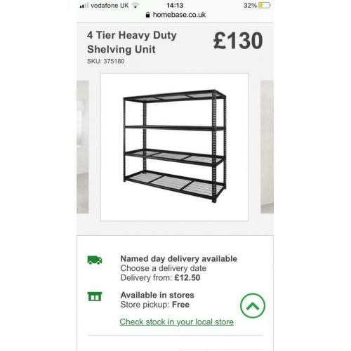 Shelving unit and work bench