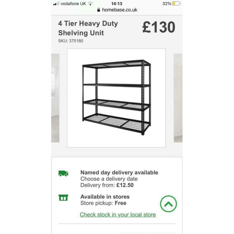 Shelving unit and work bench