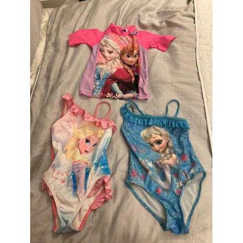 Girls Frozen swimsuit bundle