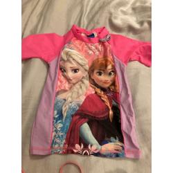 Girls Frozen swimsuit bundle