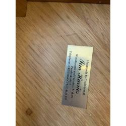Jim Harris Craftsman - Solid Oak Bar Stool (Brass Feet Rest)