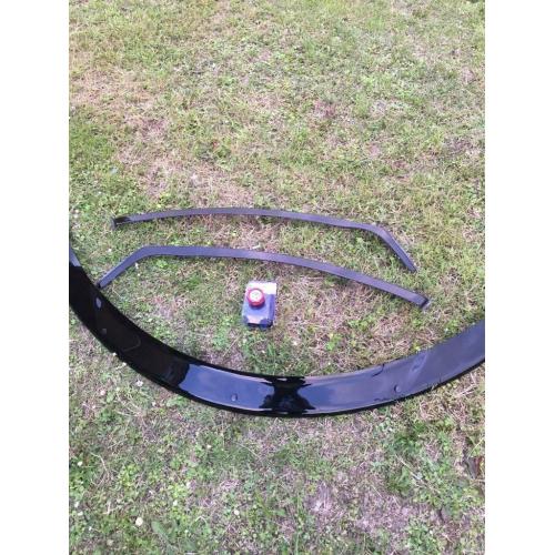 Honda Civic 2012 >2016 mk9 modified mugen red oil cap, front wind deflectors and bonnet brow