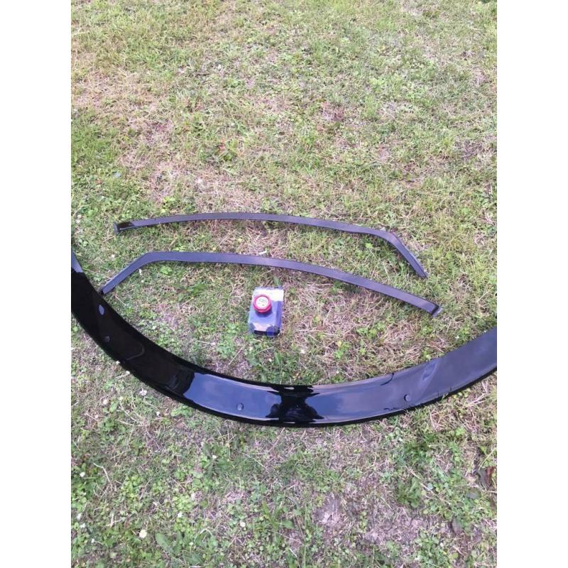 Honda Civic 2012 >2016 mk9 modified mugen red oil cap, front wind deflectors and bonnet brow