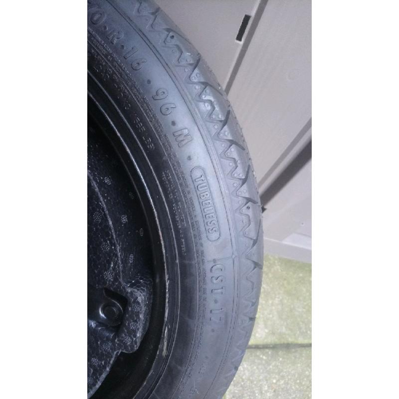 Spare tyre space saver kit