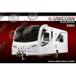 Bailey Unicorn Black Edition Vigo, 2021 NEW, 4 Berth, Touring Caravan
