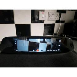 car mirror dash cam accident recorder with front and rear camera