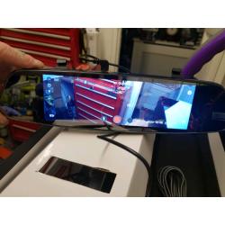 car mirror dash cam accident recorder with front and rear camera