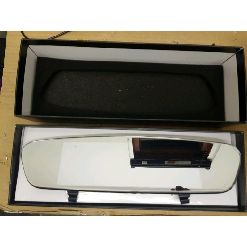 car mirror dash cam accident recorder with front and rear camera