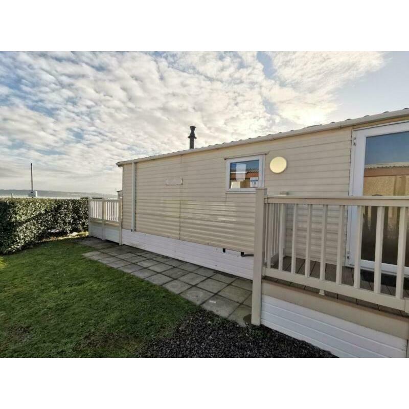 2 bedroom used static caravan FOR SALE AT TRECCO BAY WITH A SEAVIEW