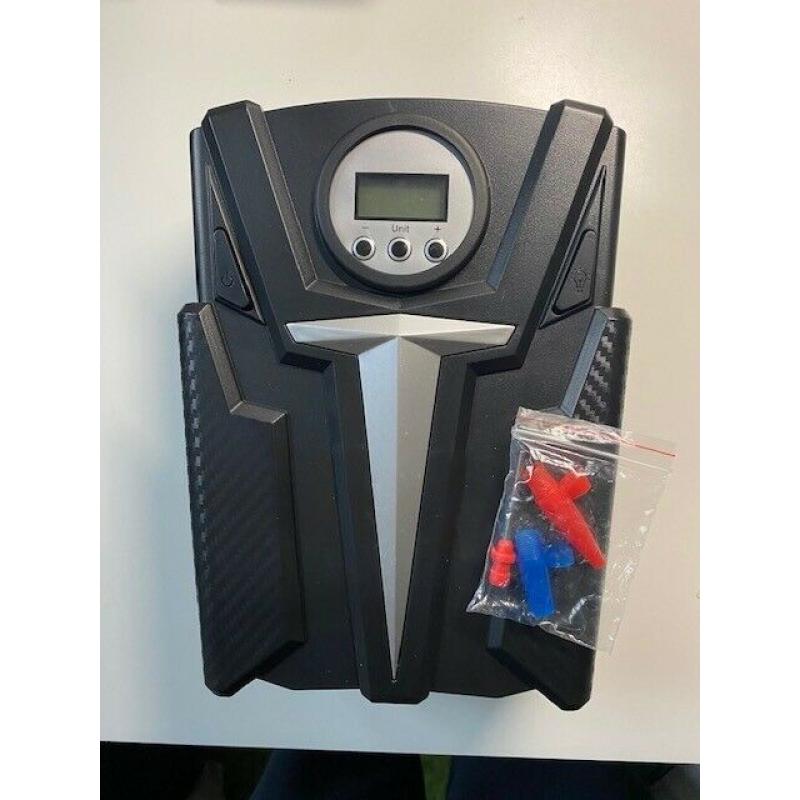 Tyre inflator for cars, bikes etc; powered by car cigarette lighter